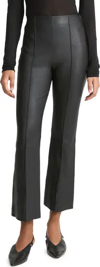 Vince Crop Flare Stretch Leather Pants | Nordstrom | Nordstrom