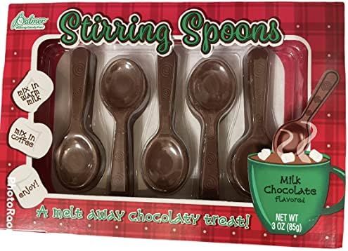 Chocolate Stirring Spoons Milk Chocolate Covered | Amazon (US)