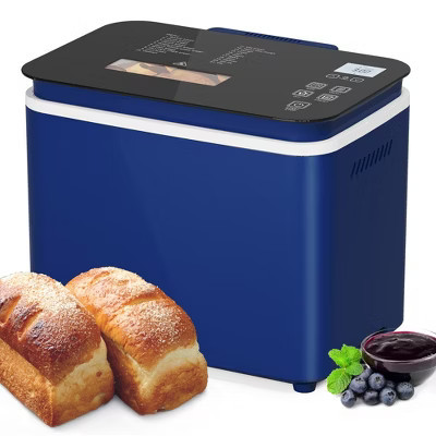 Heynemo 2.2LB Bread Maker Machine, 21 Programs Bread Maker with 3 Loaf Sizes 3 Crust Color, Bread Machine with Digital Touch Panel, 15H Timer, Blue | Target