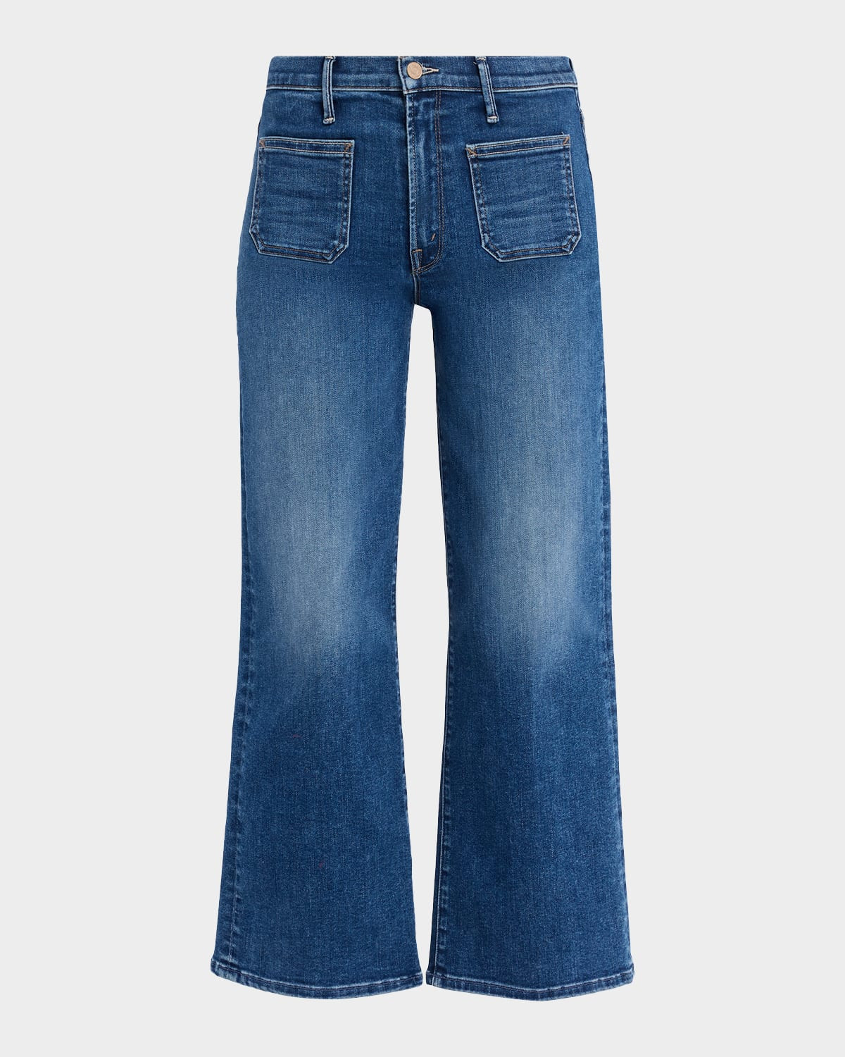 The Patch Pocket Mid-Rise Maven Ankle Jeans | Neiman Marcus