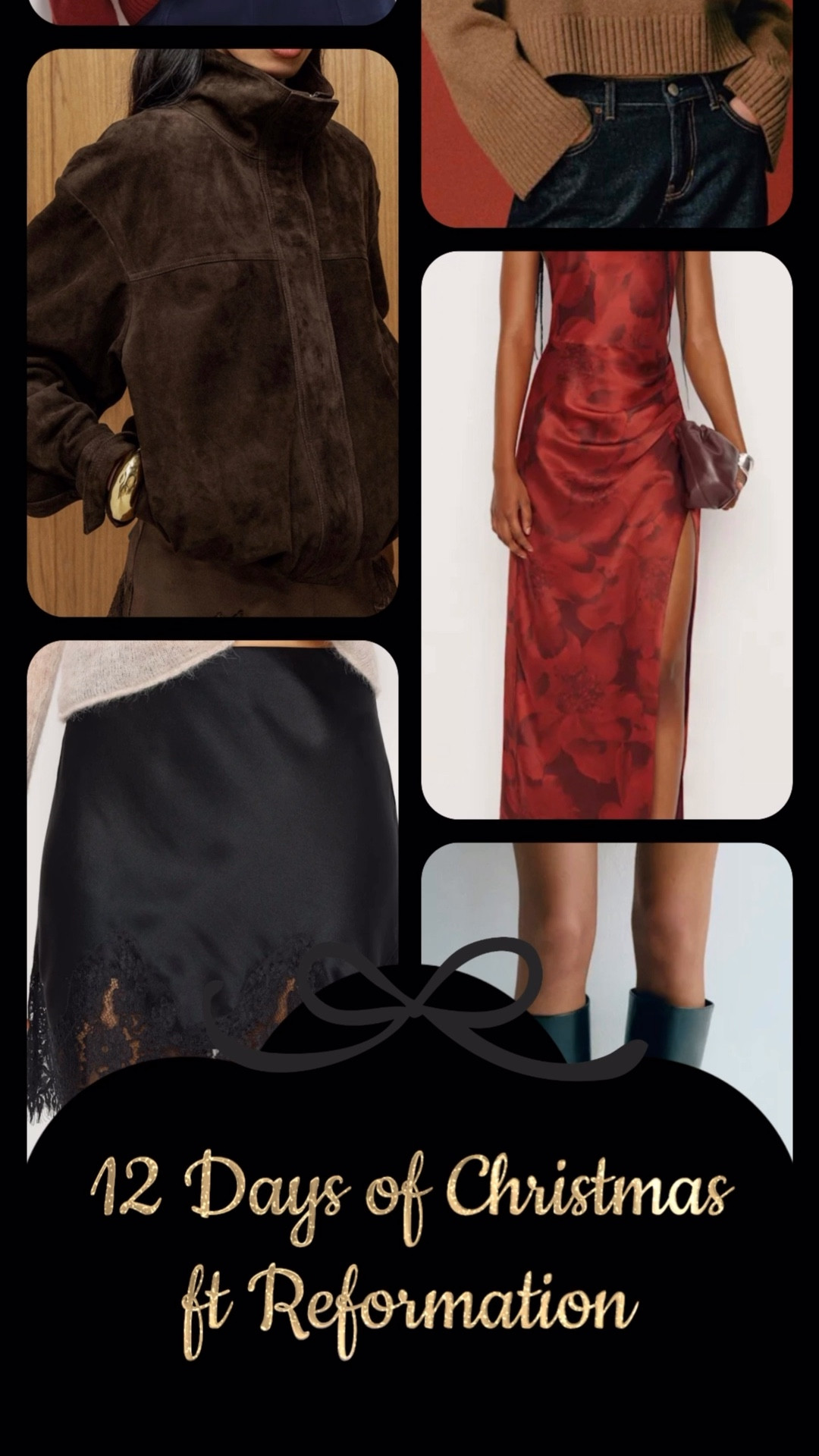 Reformation dresses are always so gorgeous & I had to immediately get my hands on those boots! Pretty sure I’m adding the lace mini to cart as well, along with the suede jacket. 🫣
Enjoy 10% off for new customers! 💫

#LTKGiftGuide #LTKSeasonal #LTKHoliday