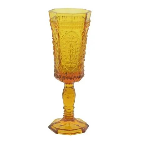 10 Strawberry Street Vatican Champagne Glass in Amber (Set of 6) | Walmart (US)