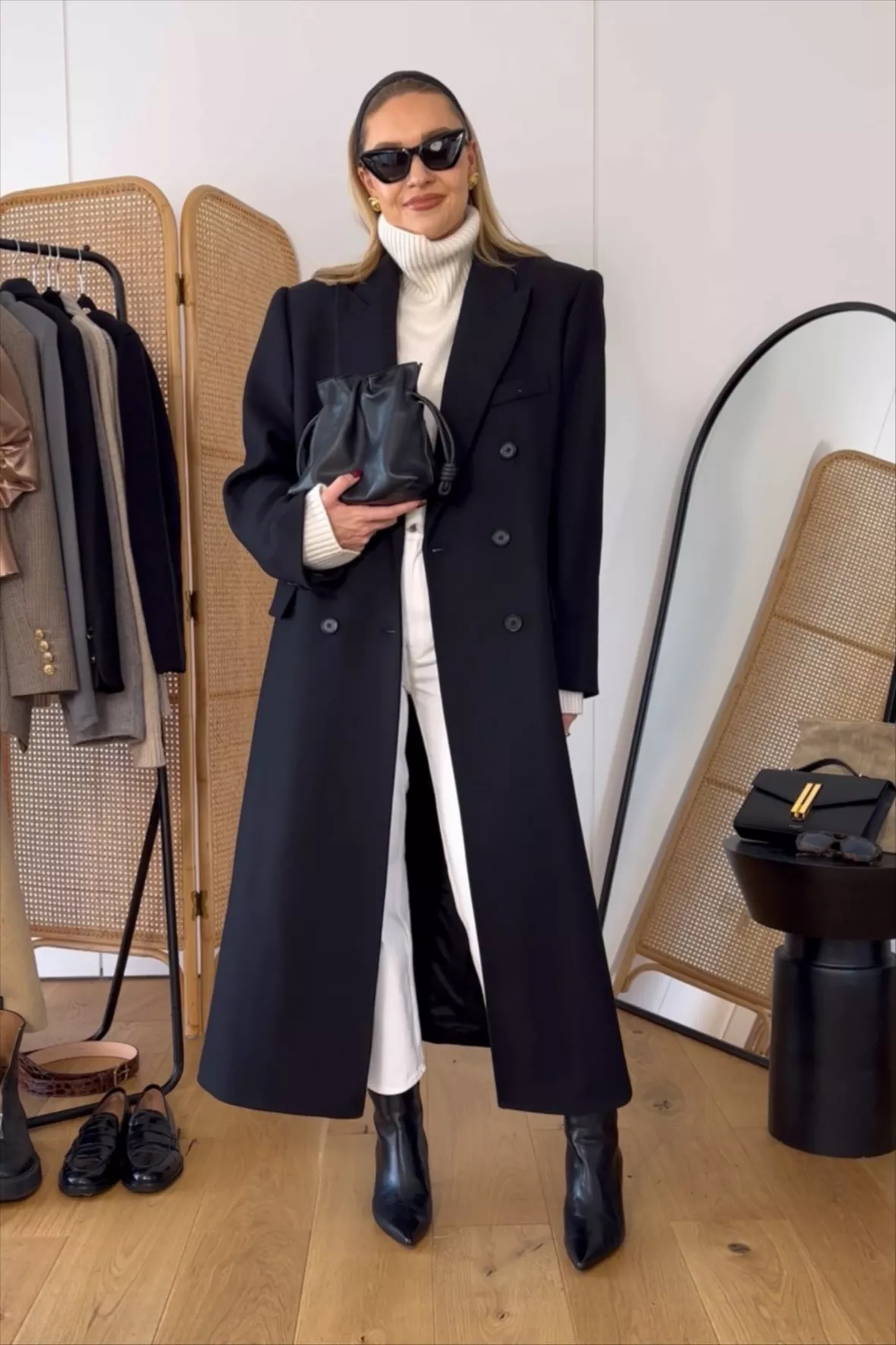 OVERSIZED DOUBLE-BREASTED WOOL COAT curated on LTK