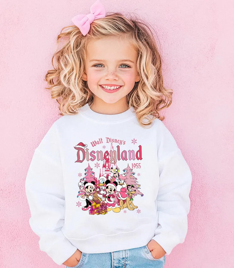 Disneyland Christmas Sweatshirt, Cute Kids Shirt, Holiday Gift Magical Outfit - Etsy | Etsy (US)