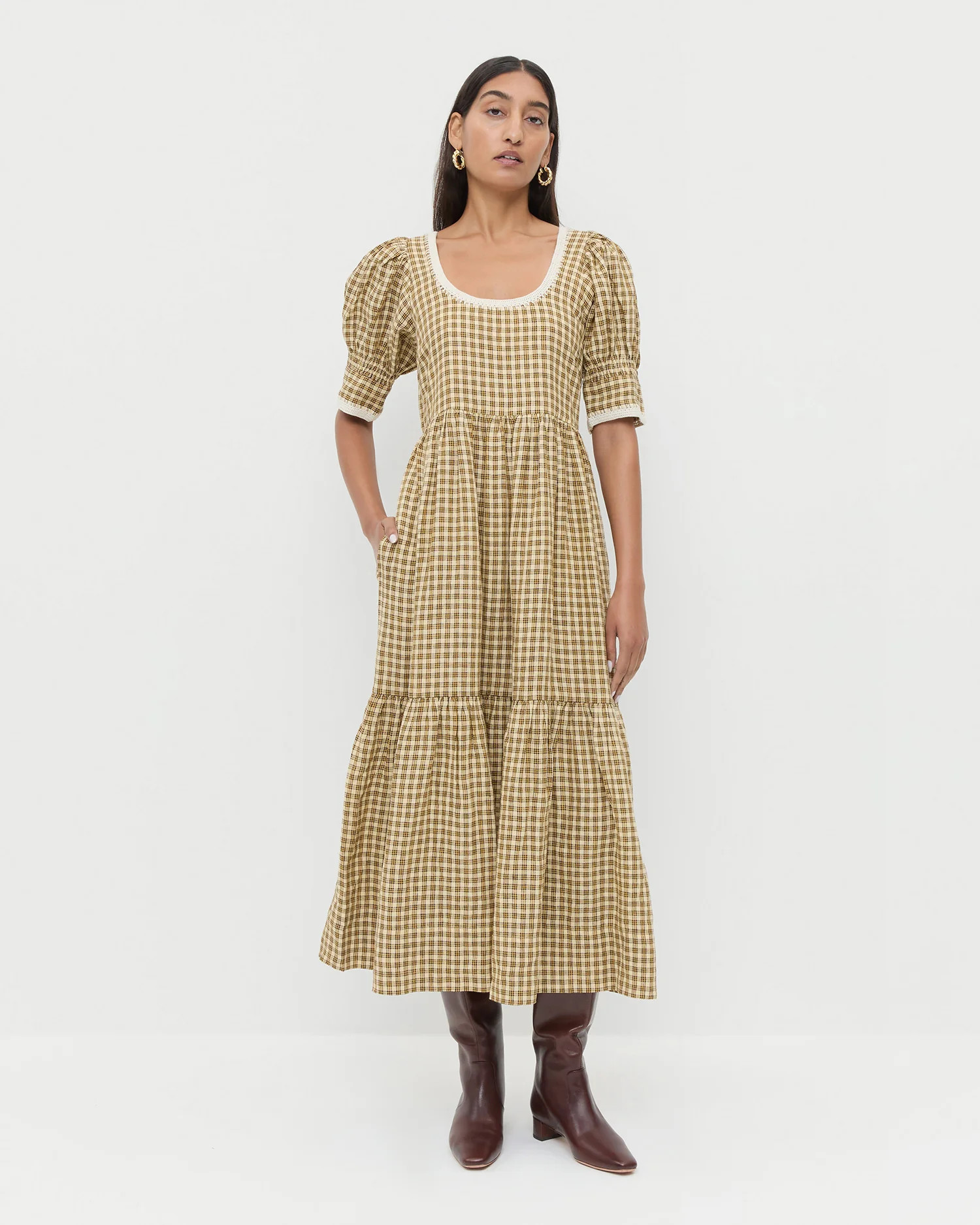 Gillian Puff-Sleeve Dress | Loeffler Randall