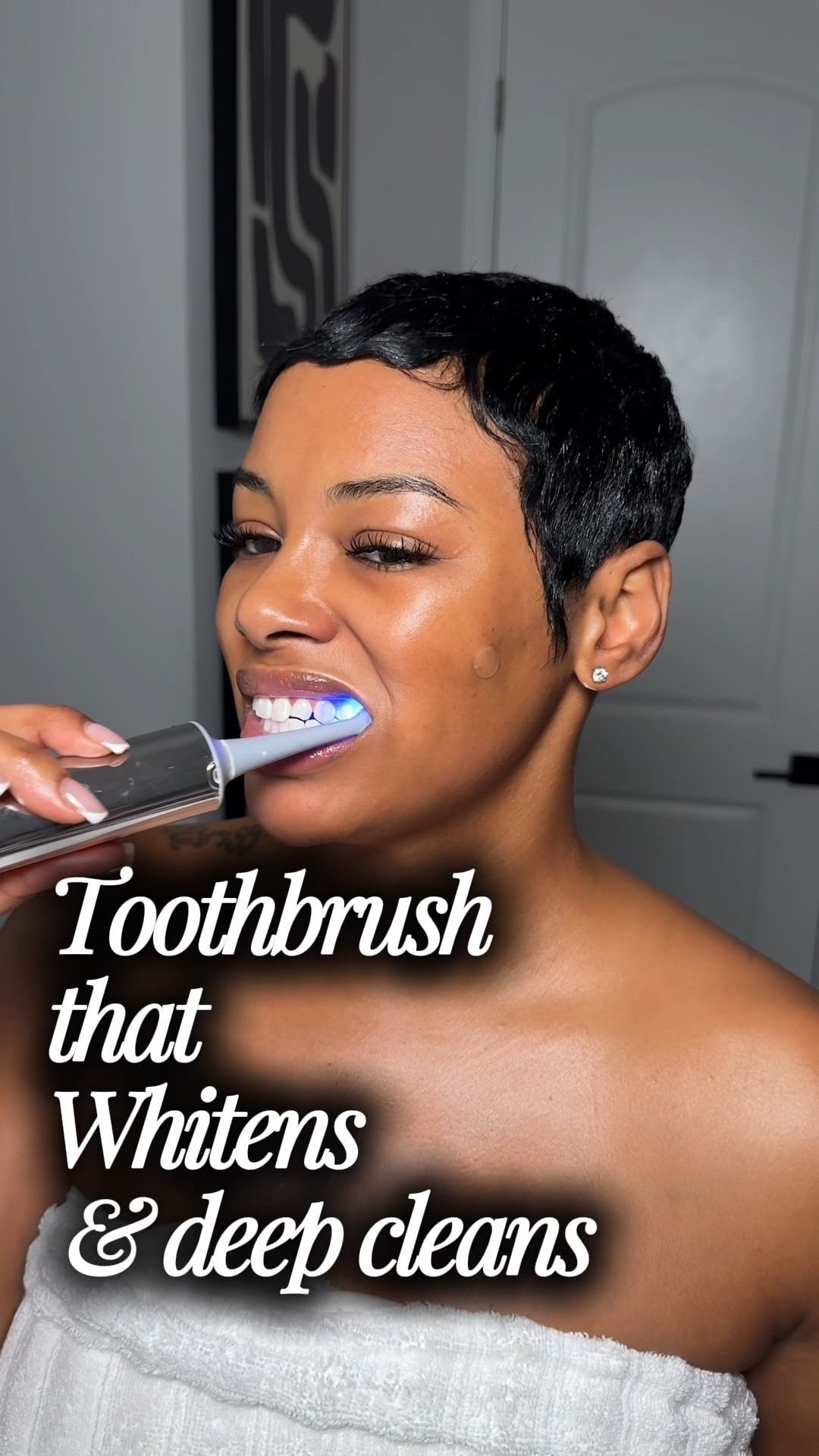 I’ve had this toothbrush for over 6 months now and I love it. It has a blue light that visibly whitens the teeth! 

#LTKselfcare