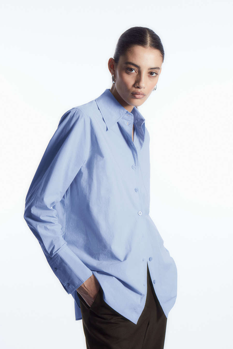 OVERSIZED TAILORED SHIRT - Light blue - COS | COS (EU)