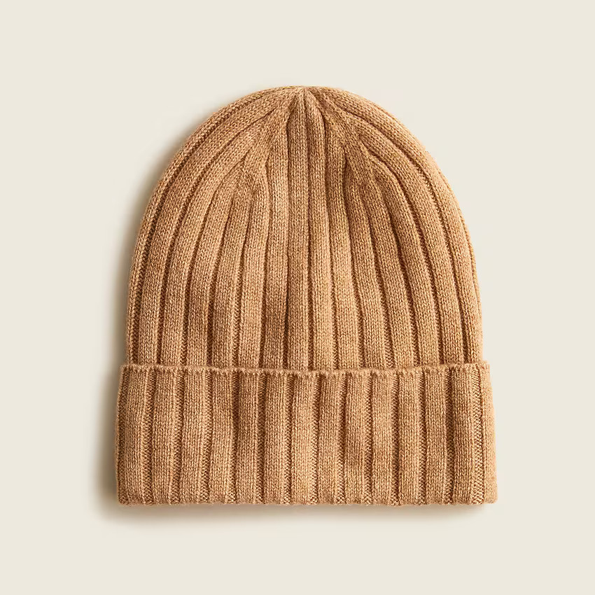 Ribbed cashmere beanie | J. Crew US