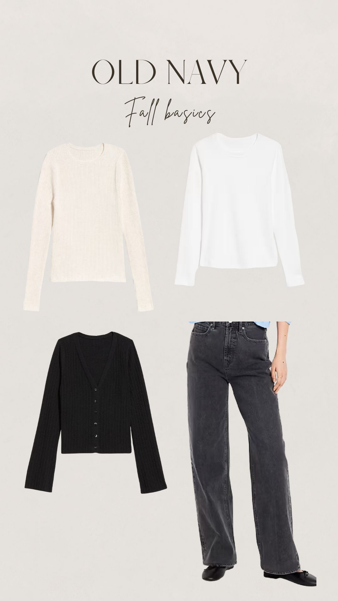 Old Navy Fall 2025 basics 

 