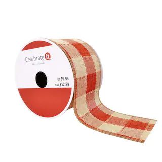 2.5" x 20ft. Wired Checker Ribbon by Celebrate It™ | Michaels Stores
