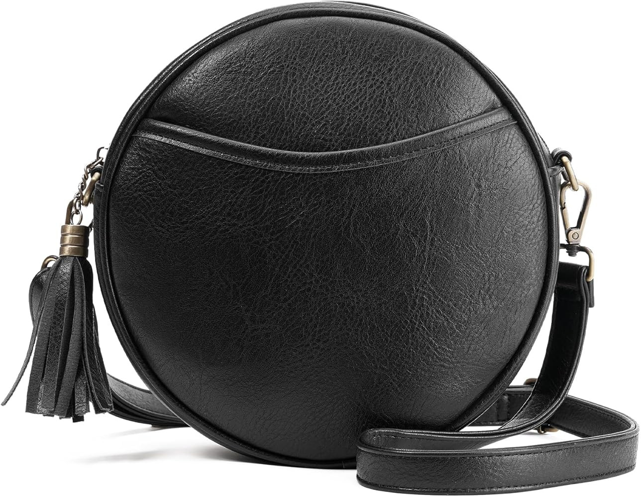 GAEKEAO Crossbody Bag for Women Circle Purse Small Vegan Leather Cross body Shoulder Bag Trendy D... | Amazon (US)