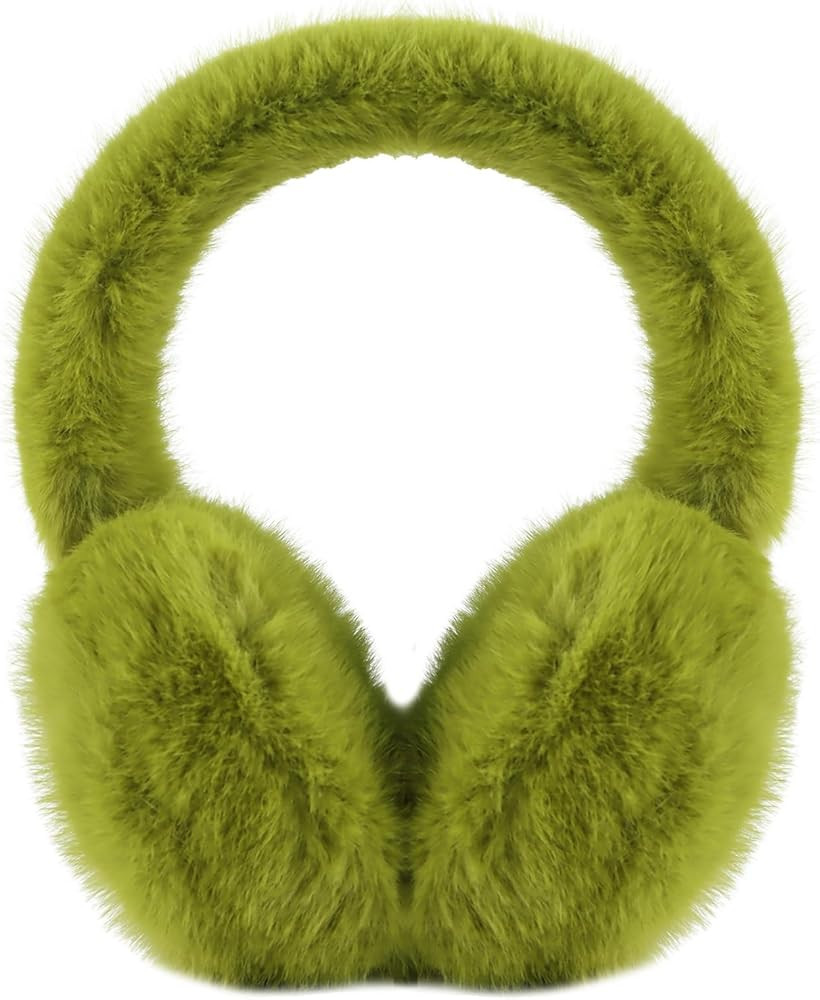 PESAAT Warm Ear muffs for Women Winter Unisex Fluffy Earmuffs Lady Ear Warmer Faux Fur Ear Covers | Amazon (US)