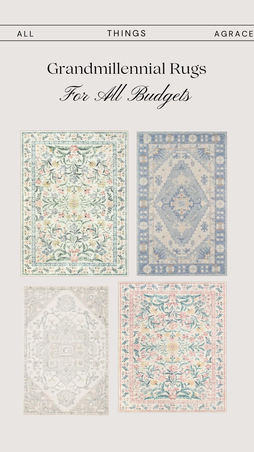 Grandmillennial rugs

#LTKSeasonal #LTKSpringSale #LTKHome