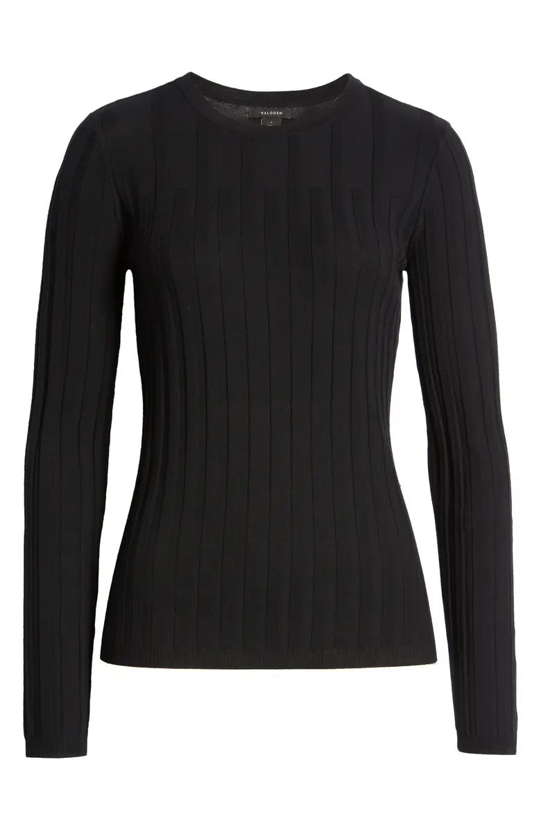 Halogen® Rib Crew Neck Sweater | Nordstrom | Nordstrom