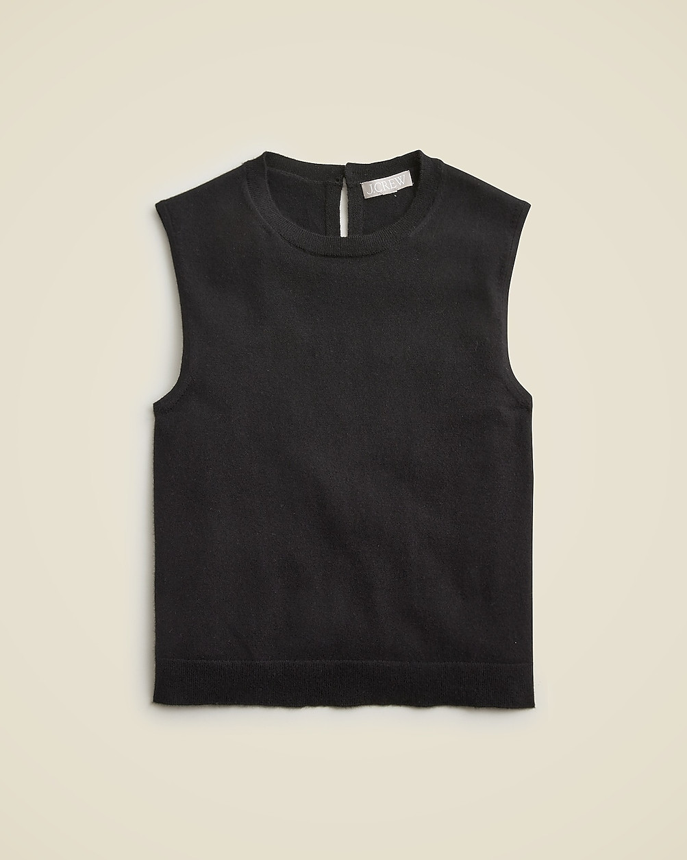 Featherweight cashmere-blend cropped sweater shell | J. Crew US