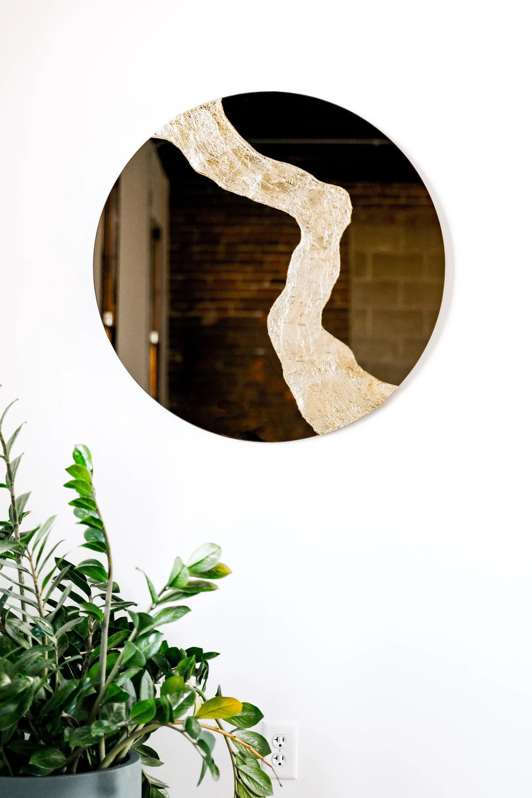 Modern Mirror glissando in Slide Style Design-tinted Mirror, Oversized Round Mirror, Round Mirror... | Etsy (US)