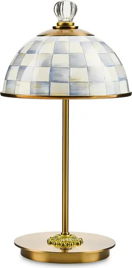 Sterling Check LED Rechargeable Dome Table Lamp | Nordstrom