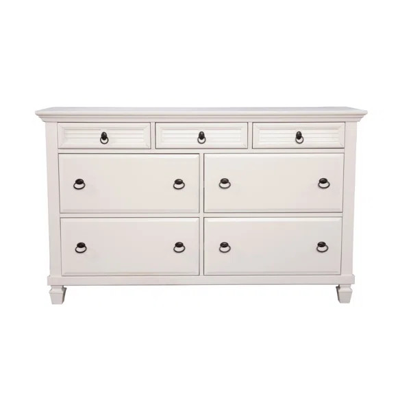 Onyx 7 Drawer Dresser, White | Wayfair North America