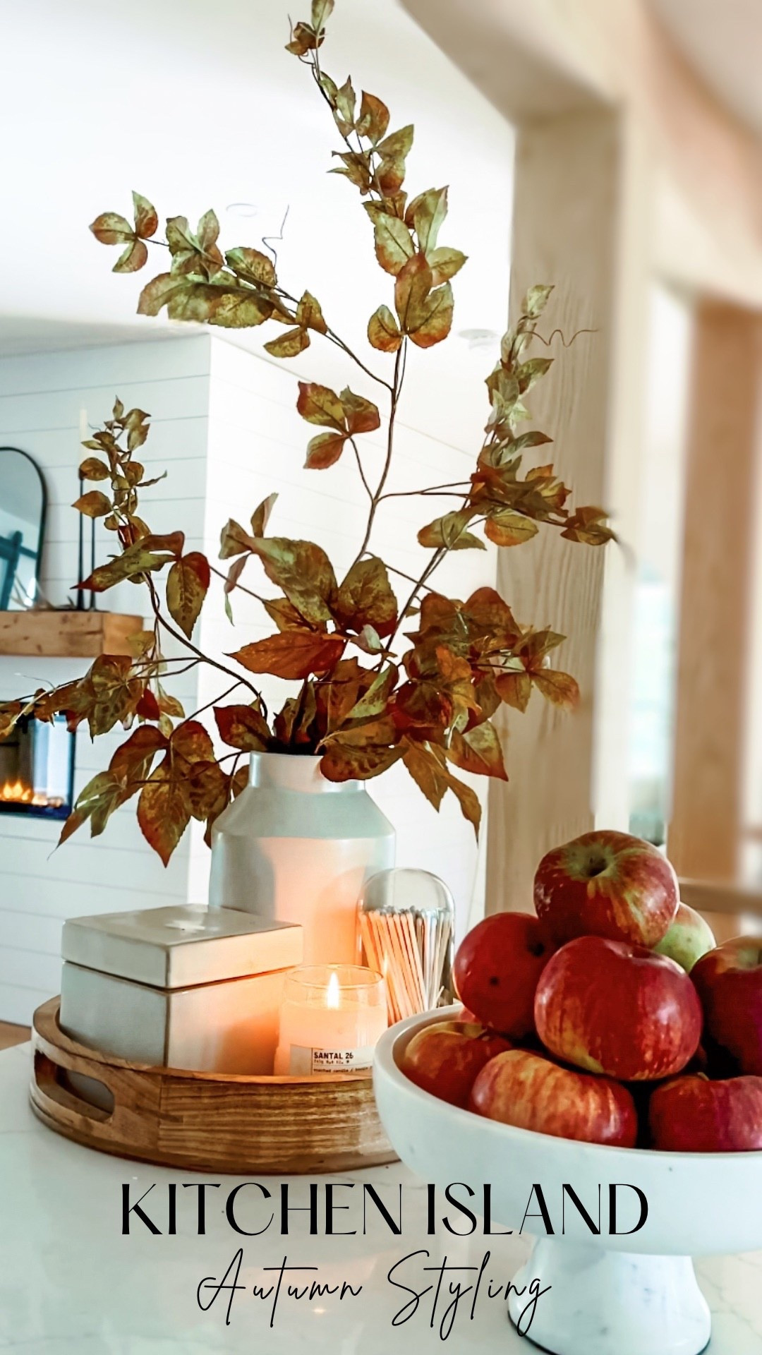 One of my favorite faux stems and vignette for fall decor 🍂🍁🍂 

🏷️ kitchen styling / home decor / neutral home / cozy vibes / autumn home stylee

#LTKU #LTKSeasonal #LTKHome