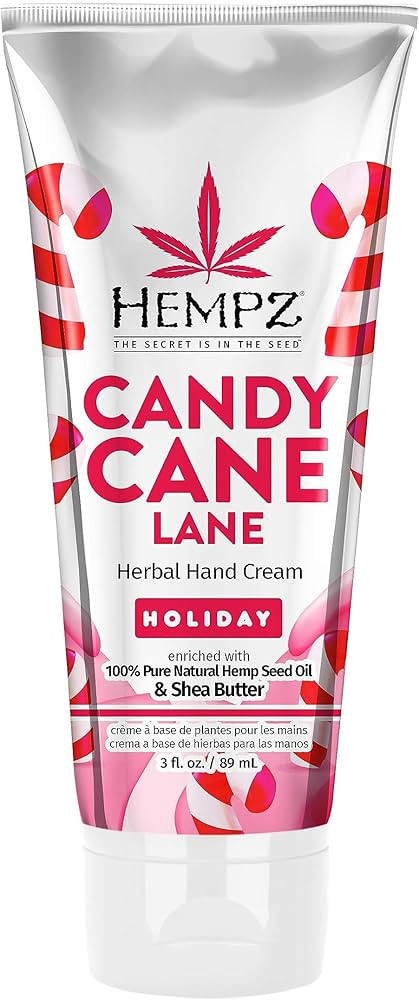 Hempz Limited Edition Candy Cane Lane Hand Cream Lotion (3 Oz) – Mini Holiday Scented Travel Cr... | Amazon (US)