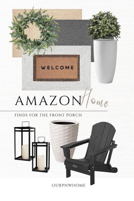Amazon finds for the front porch!

Patio decor, Adirondack chairs, large planter pots, white planets, faux topiaries, spring wreath, curb appeal, spring porch, layering rugs, outdoor area rugs, front door rug, welcome mat, outdoor lanterns, Amazon home

#LTKHome #LTKStyleTip #LTKSeasonal