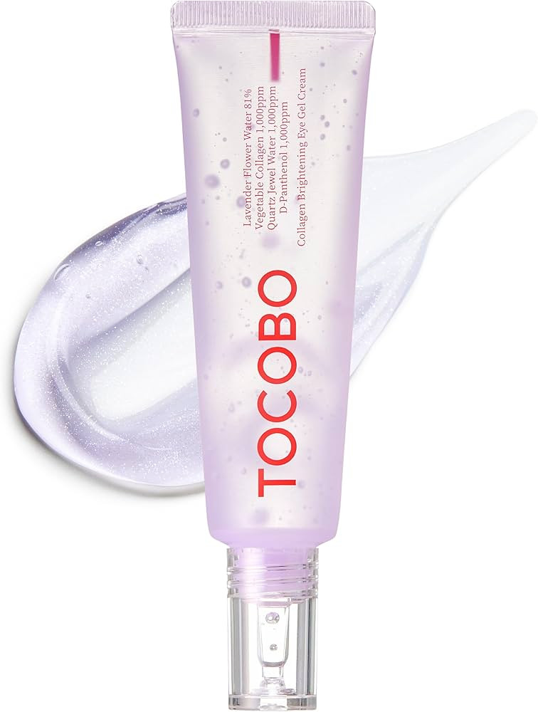 Collagen Brightening Eye Gel Cream – Korean Vegan Under Eye Treatment for Dark Circles & Puffy ... | Amazon (US)