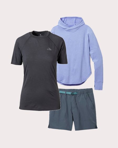 mild weather hiking outfit, wool undershirt, 100% merino wool base layer, UPF hoodie, hiking shorts



#LTKtravel #LTKfindsunder100 #LTKfitness