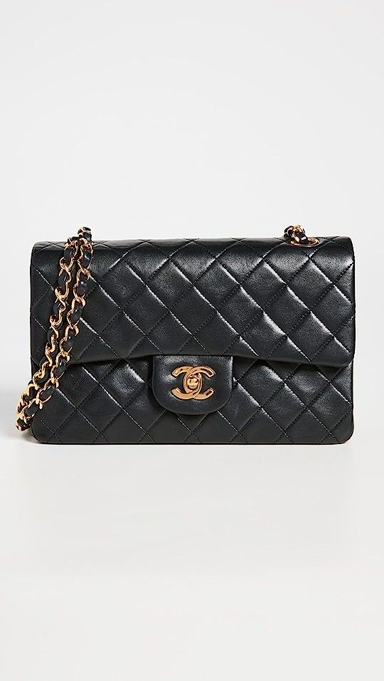 Chanel Black Lambskin 2.55 9" Bag | Shopbop