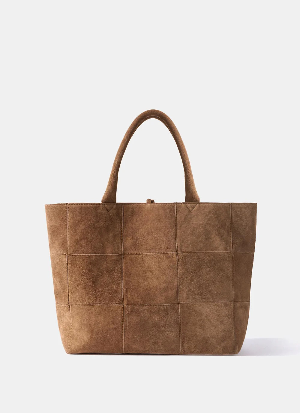 Mia Tan Suede Woven Tote Bag | Mint Velvet