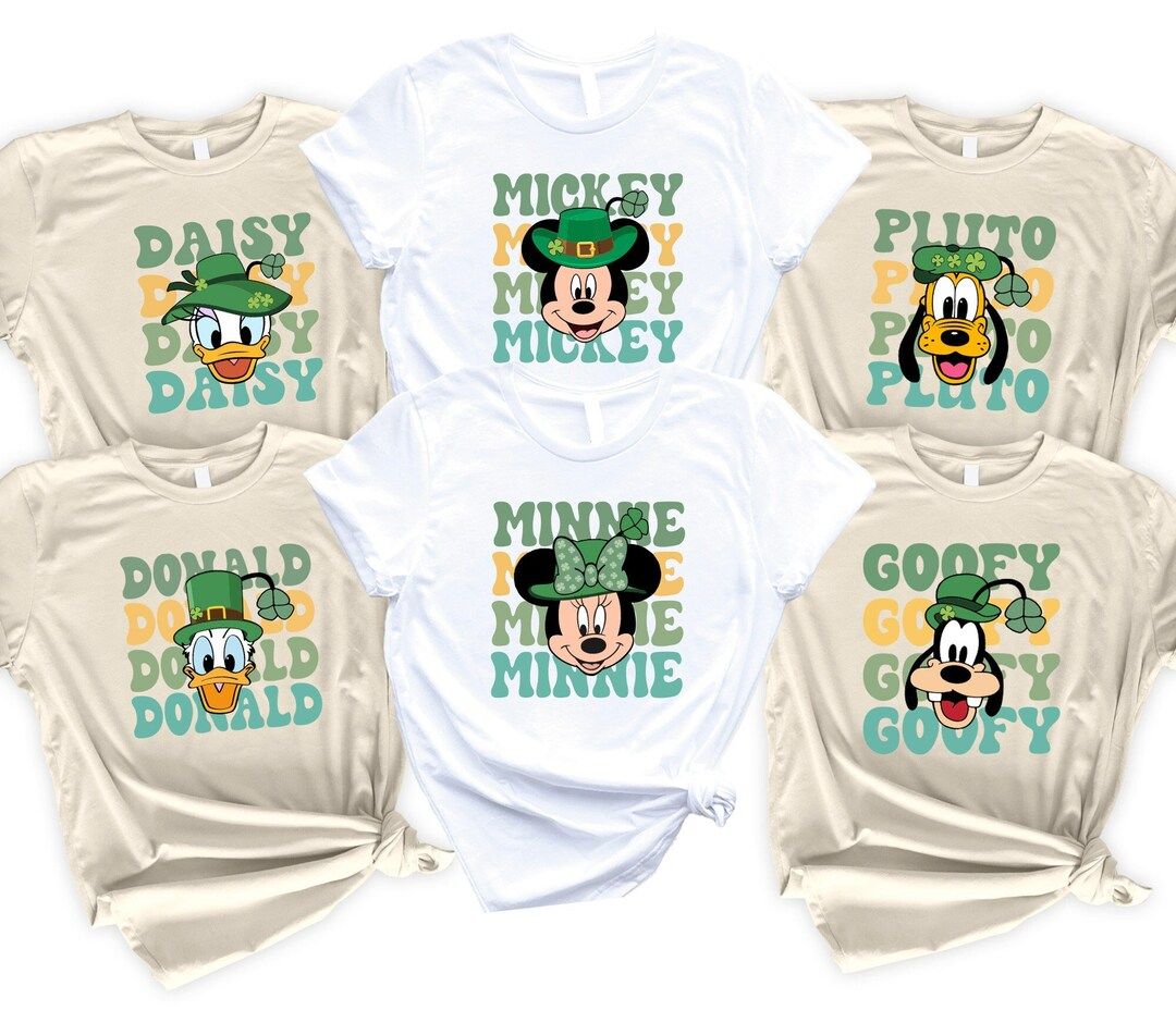 Mickey and Friends St Patrick's Shirt, Mickey and Minnie St Patrick T-shirt, Disney Friends Shirt... | Etsy (US)
