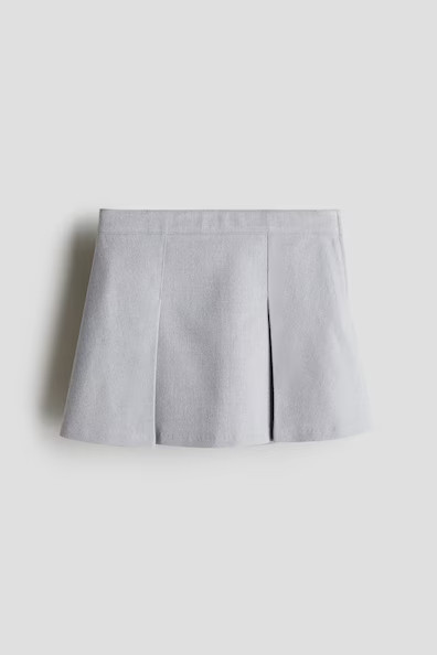 H & M - Pleated Skirt - Gray | H&M (US + CA)