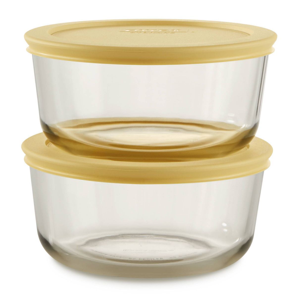 Pyrex 4pc 24oz Round Glass Open Baking Dishes Yellow | Target