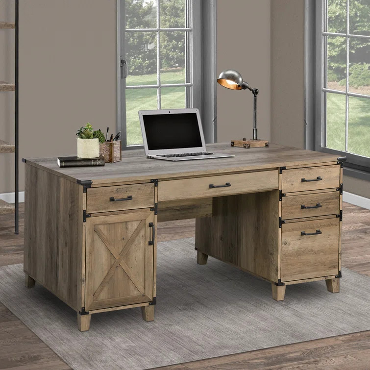 Nguyen 59 '' Executive Desk with Drawers | Wayfair North America