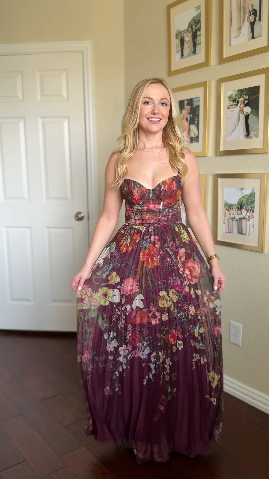 This beautiful floral maxi is perfect for a fall wedding! Wearing an XS, it is a little long for petites, I definitely need to wear heels! 

#LTKPetite #LTKSeasonal #LTKWedding