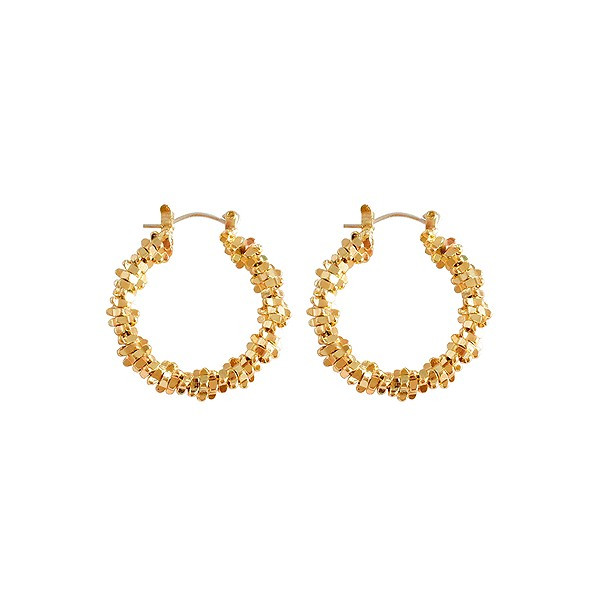 ASTRIX 14k Gold Plated Clustered Hoops | J. Bubs