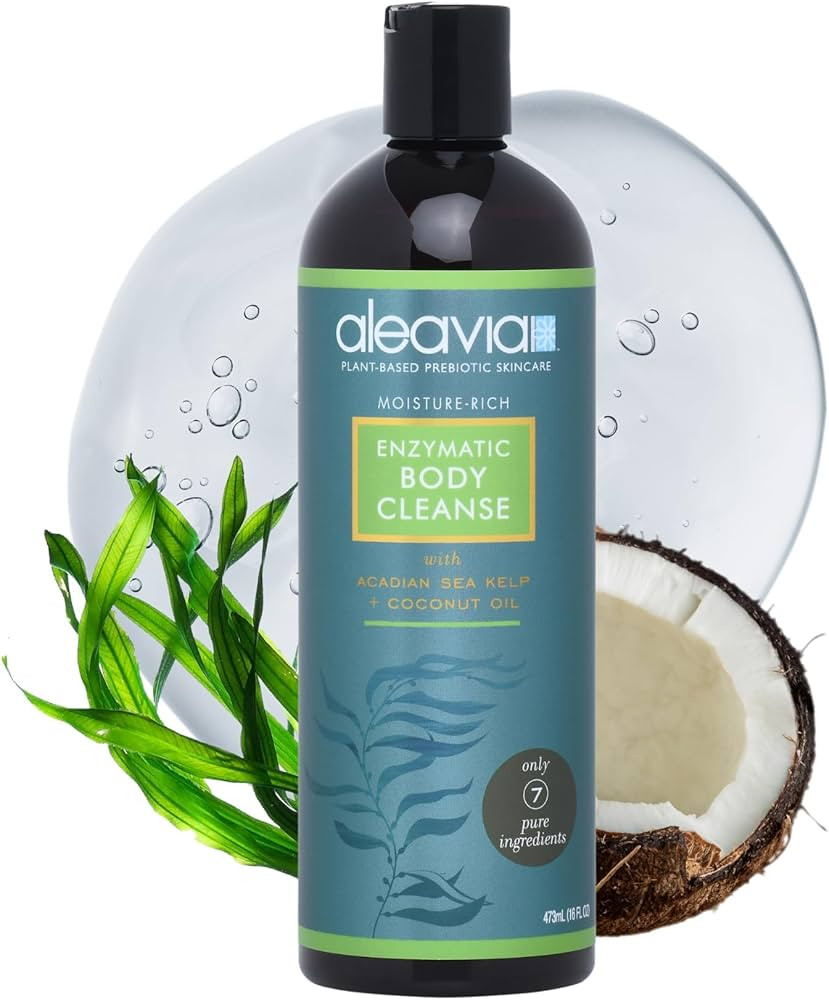 Aleavia Body Cleanse – Organic & All-Natural Prebiotic Body Wash – Fragrance-free and Sulfate... | Amazon (US)