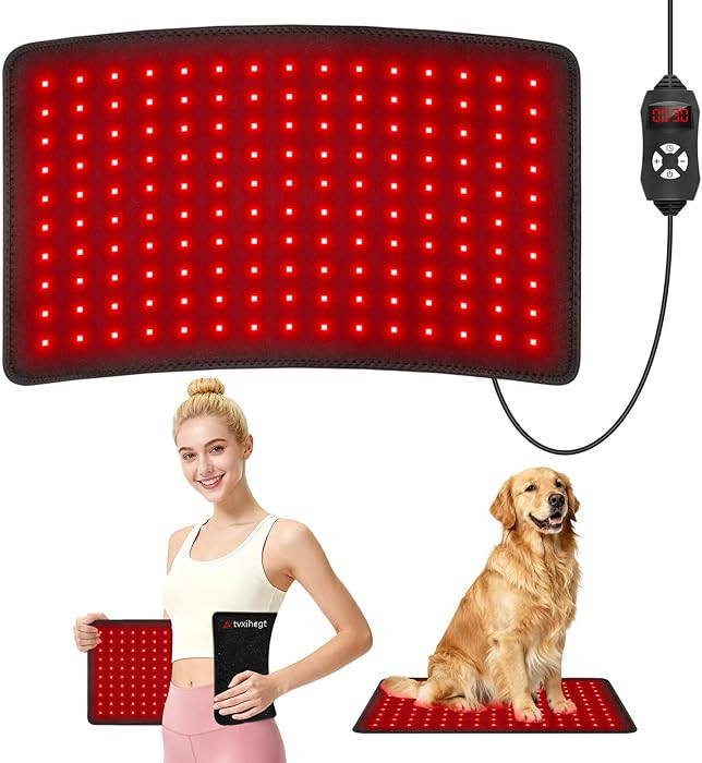 Red Light Therapy for Body, 20" Large 660nm 850nm LED Near Infrared Redlight Therapy Pad Belt Wra... | Amazon (US)
