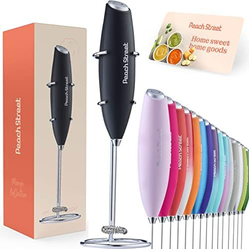 Powerful Handheld Milk Frother, Mini Milk Foamer, Battery Operated (Not included) Stainless Steel... | Amazon (US)