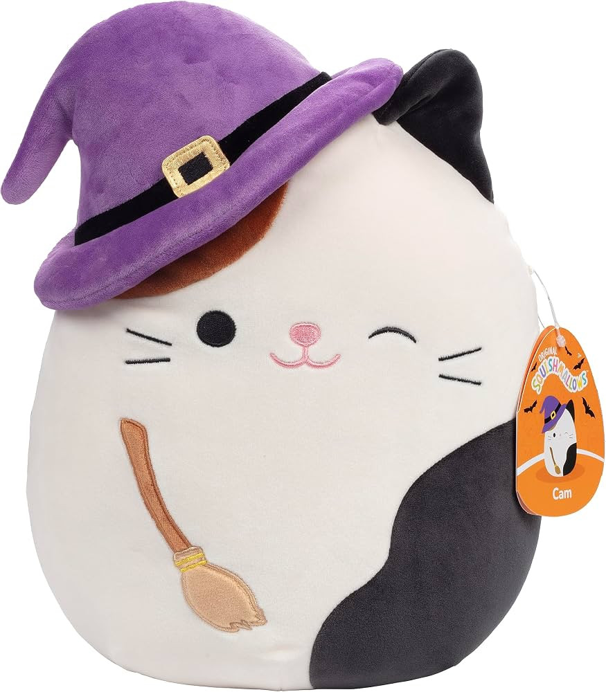Squishmallows 10" Cam The Cat with Witch Hat - Officially Licensed Kellytoy Halloween Plush - Col... | Amazon (US)