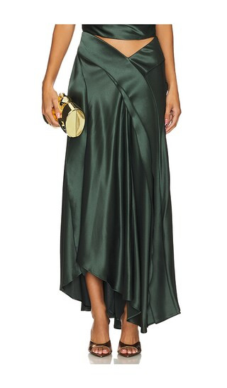 Yewdale Maxi Skirt in Deep Olive | Revolve Clothing (Global)