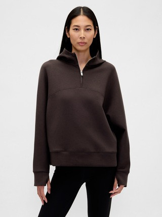 GapFit Oversized Quarter-Zip Hoodie | Gap (US)