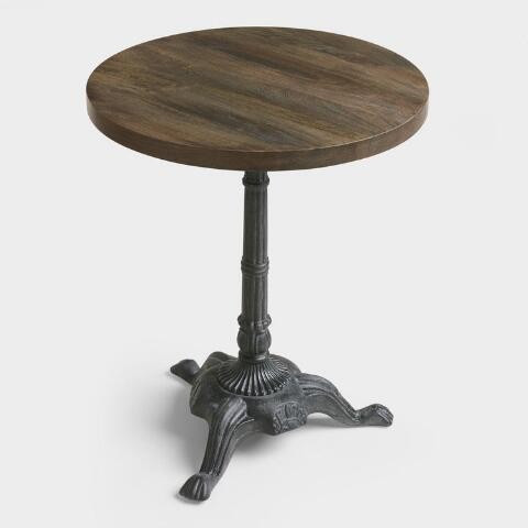 Metal and Wood Bistro Accent Table | World Market