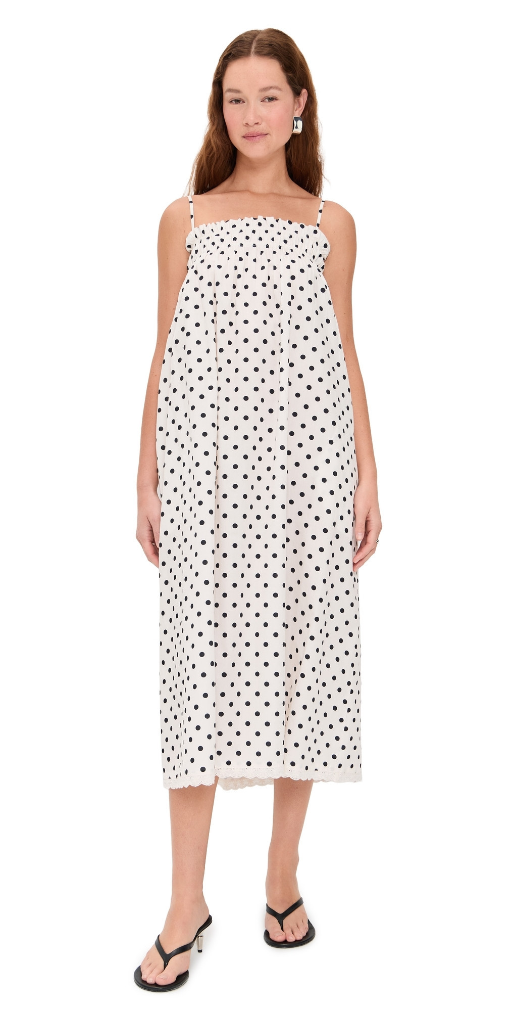 La Maregold Sammy Dress Midnight Polka Dot L | Shopbop