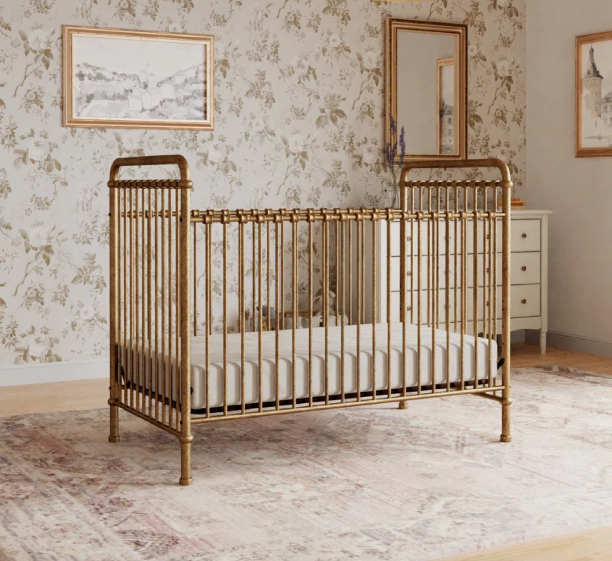 Vintage gold crib 

#LTKBaby