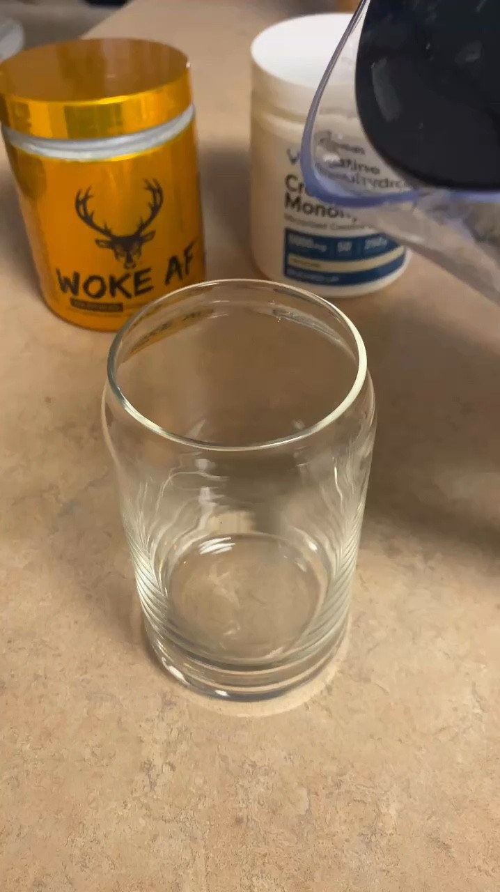 Here’s a look into what I drink for my pre-workout. I get 8 oz. of filtered water and mix in a scoop of @buckedup creatine and a scoop of @buckedup woke af pre-workout. I use an electric stirrer to avoid drinking chalky bits. I drink this 15 minutes before I start lifting. Happy lifting! 

#LTKActive #LTKFindsUnder50 #LTKFitness