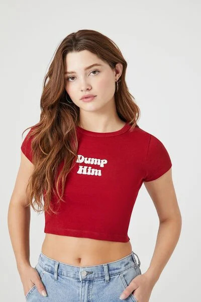 Dump Him Graphic Baby Tee | Forever 21 (US)