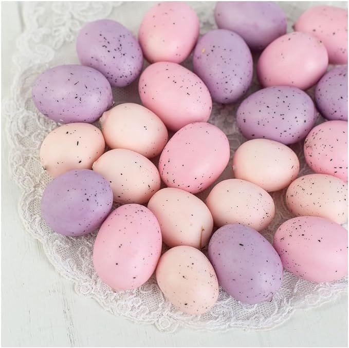 Factory Direct Craft Group of 48 Purple and Pink Artificial Speckled Easter Eggs for Easter Decor... | Amazon (US)