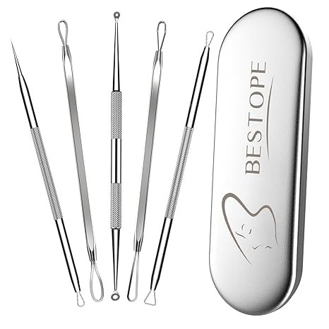 TAYTHI Blackhead Remover Tool, Pimple Popper Tool Kit, Blackhead Extractor tool for Face, Extract... | Amazon (US)
