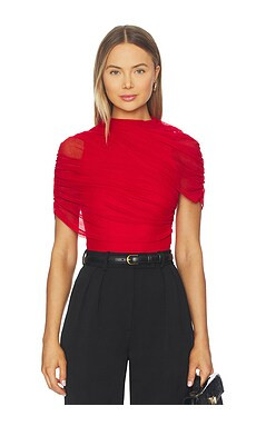 NBD Elaine Bodysuit in Crimson Red from Revolve.com | Revolve Clothing (Global)
