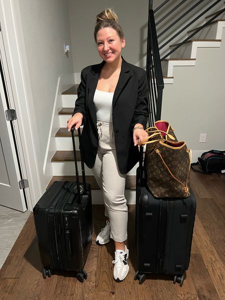 Jet-set in style and comfort! ✈️🌴 My go-to travel outfit for destination weddings combines chic professionalism with ultimate comfort. Perfect for arriving ready to celebrate. Snag this look on LTK, curated by ‘The Wedding Planner.’ #LTKtravel #WeddingPlannerOnTheGo

#LTKwedding #LTKtravel #LTKworkwear